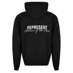 Represent Patron Of The Club Hoodie in Black