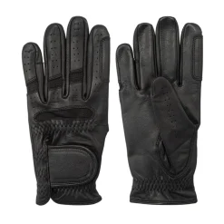 Requisite Leather Horse Riding Glove in Black