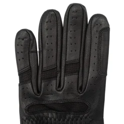 Requisite Leather Horse Riding Glove in Black