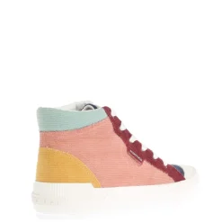 Rocket Dog Cheery Corduroy High Top Trainers in Multi colour