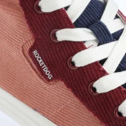 Rocket Dog Cheery Corduroy High Top Trainers in Multi colour