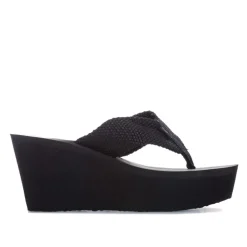 Rocket Dog Diver Wedge Sandals in Black