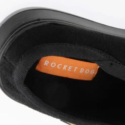 Rocket Dog Sugar Glider Suede Mule Slippers in Black