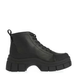 Rocket Dog Trusty Platform Lug Lace Up Boots in Black