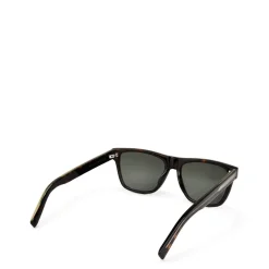 Saint Laurent Metal Trimmed Sunglasses in Brown