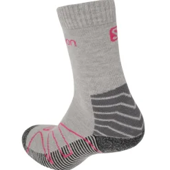 Salomon Lightweight 2 Pack Walking Socks Ladies in Grey