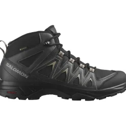 Salomon Mens X Braze Mid GorE-Tex Walking Shoe in Black