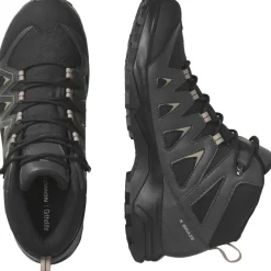 Salomon Mens X Braze Mid GorE-Tex Walking Shoe in Black