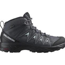 Salomon Womens X Braze Mid GorE-Tex Walking Shoe in Black