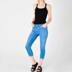 Sartoria Tramarossa Bianca Capri Jeans in Blue