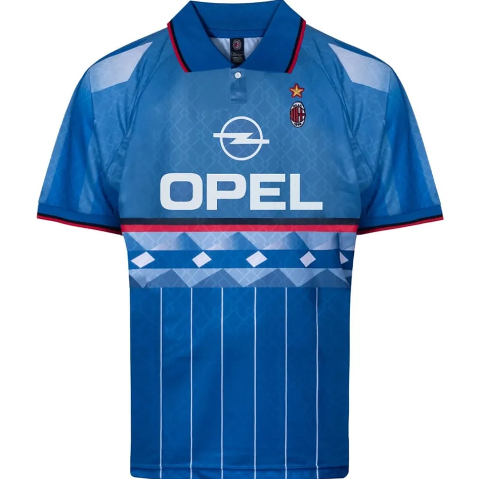 Score Draw Ac Milan Fourth Shirt 1995 96 Adults in Blue
