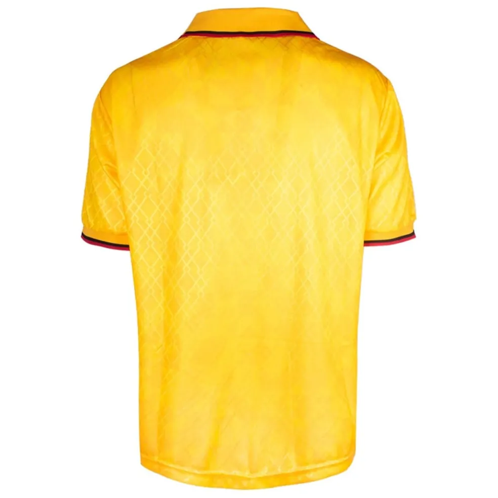 Score Draw Ac Milan Retro Third Shirt 96 Adults in Yellow