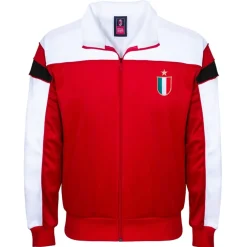 Score Draw Mens Track Jacket in Red