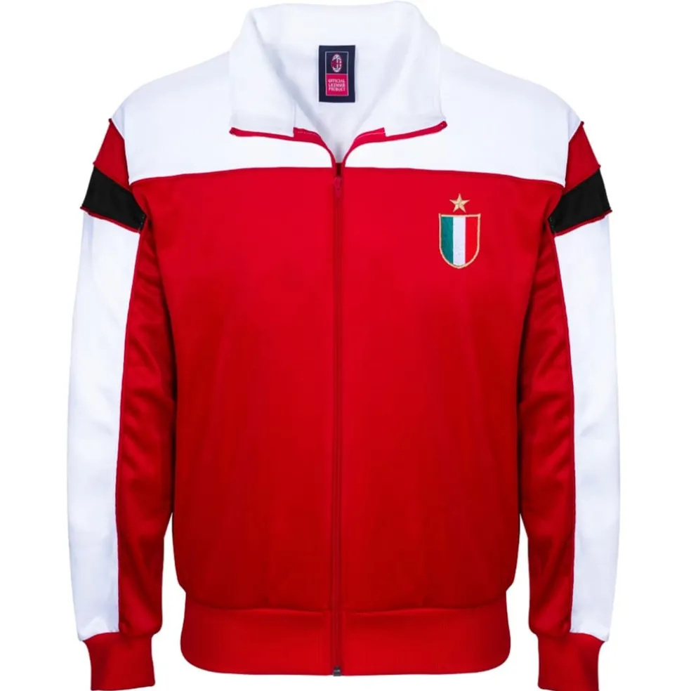 Score Draw Mens Track Jacket in Red