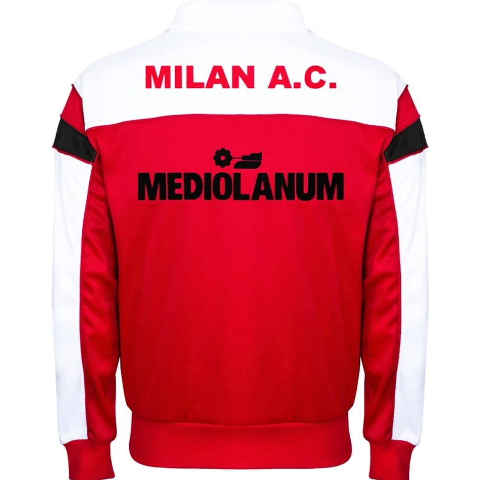 Score Draw Mens Track Jacket in Red