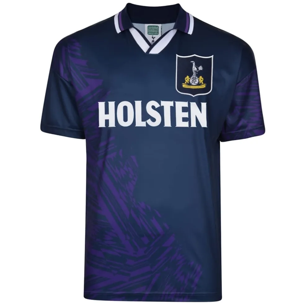 Score Draw Tottenham Hotspur Retro Away Shirt 94 Adults in Purple