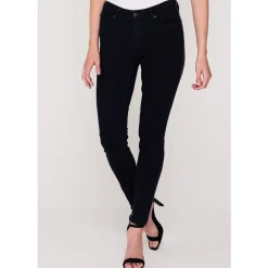 Scotch and Soda Dark Stripe Embroidered Jeans in Blue