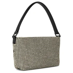 Self Portrait Small Hobo Handbag in Gold