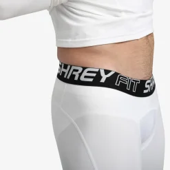 Shrey Intense Baselayer Shorts in White