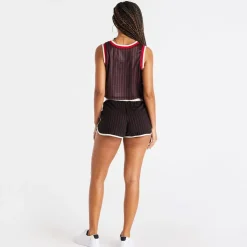 SikSilk Basketball Shorts with Elasticated Waistband in Black