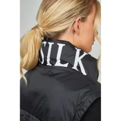 SikSilk Cropped Gilet in Black