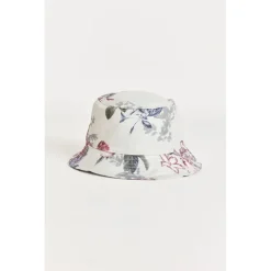 SikSilk Elevate Botanical Bucket Hat in Ecru