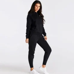 SikSilk Hooded Regular Fit Sweatshirt in Black