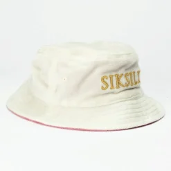 SikSilk Lettering Bucket Hat in Cream