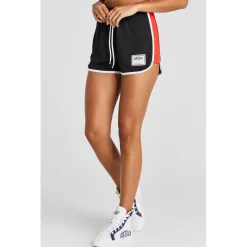 SikSilk Panelled Runner Shorts in Black
