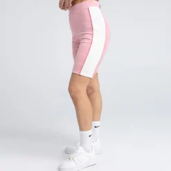 SikSilk Slim Fit Biking Shorts in Pink