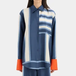 Sir the Label Dazed Shirt in Blue