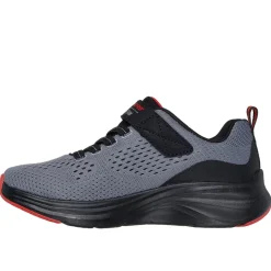 Skechers Boys Lightweight Strap Low Top Sneakers in Grey