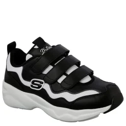 Skechers D Lite Airy Low Top Running Sneakers in Black