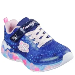 Skechers Eternal Heart Lights Light Up Trainers Girls in Blue