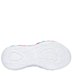 Skechers Eternal Heart Lights Light Up Trainers Girls in Blue