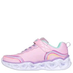 Skechers Girls Heart Light Up Trainers in Pink