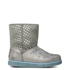 Skechers Glitz Glam Ankle Boots in Silver