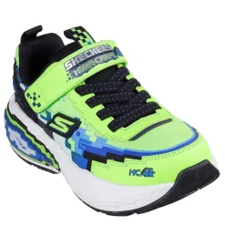 Skechers Gore And Strap Sneaker W Pixel Detail Runners Boys in Green