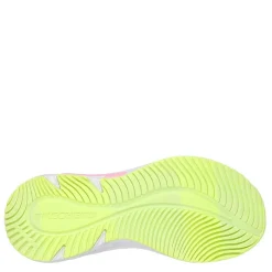 Skechers Gore And Strap Solid Mesh Sneaker W Runners Girls in Pink