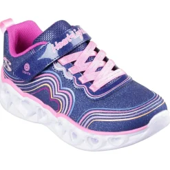 Skechers Heart Lights Retro Heart Light Up Trainers in Blue