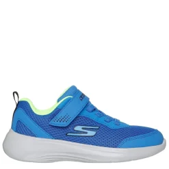 Skechers Lightweight Gore And Strap Sneaker Runners Boys in Blue