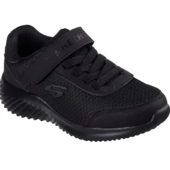 Skechers Lightweight Gore And Strap Sneaker Runners Boys in Black