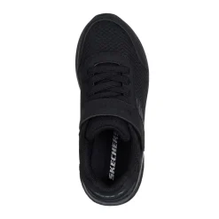 Skechers Lightweight Gore And Strap Sneaker Runners Boys in Black