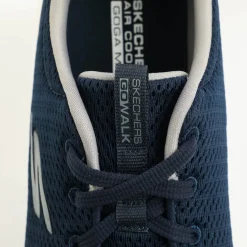 Skechers Mens Go Walk Max Progressor Trainers in Navy Grey