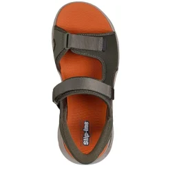 Skechers Mens Slip Ins Quarter Strap Sandal Flat Sandals in Green