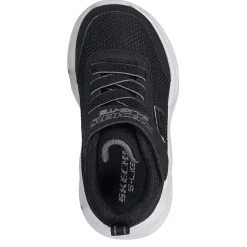 Skechers Meteor Light Up Mesh Trainers in Black