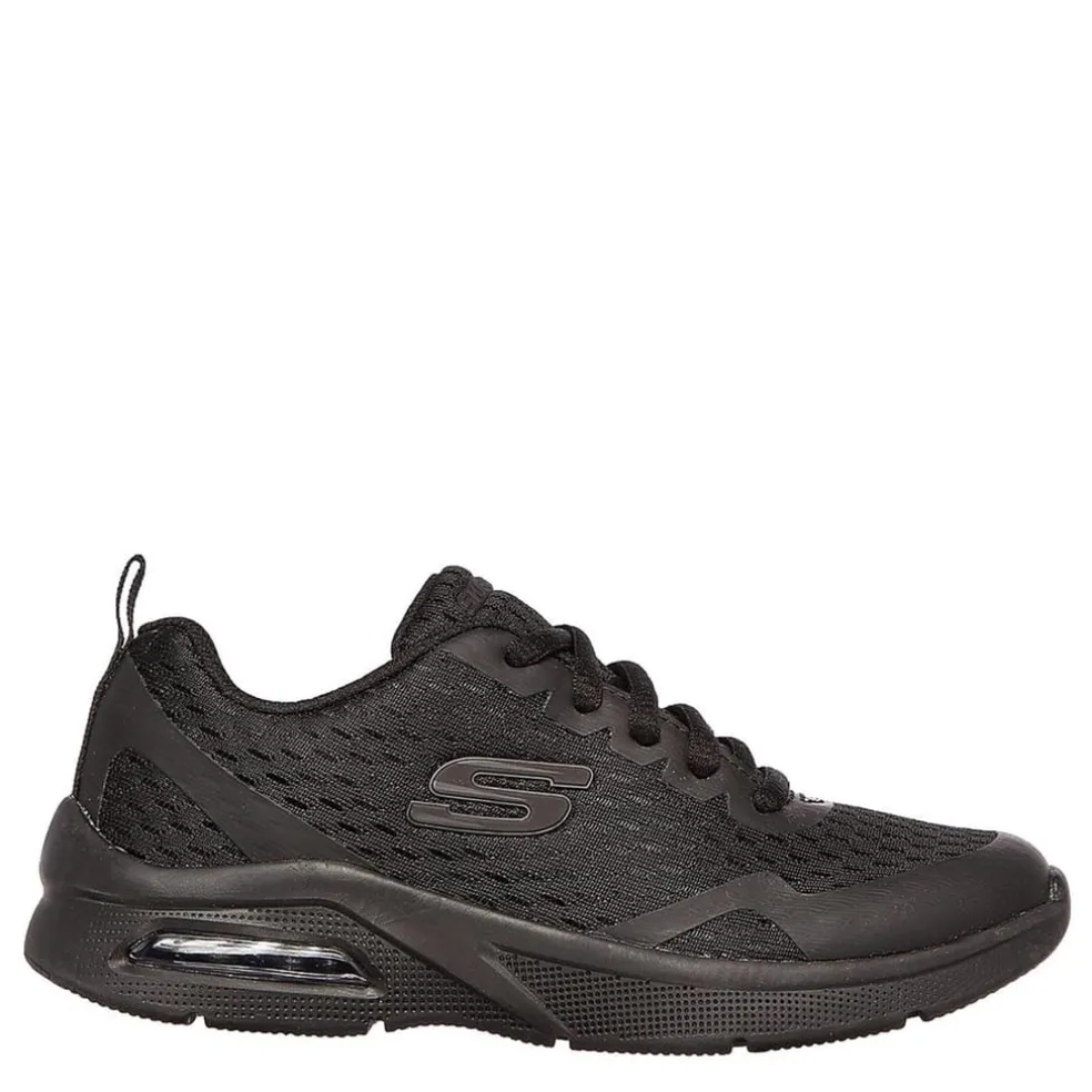 Skechers Microspec Max Junior Trainers in Black