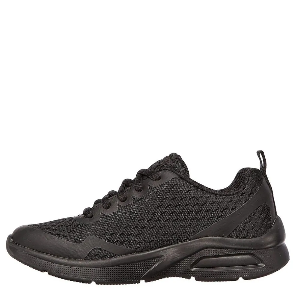 Skechers Microspec Max Junior Trainers in Black