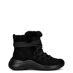 Skechers Midtown Winter Block Heel Boots in Black