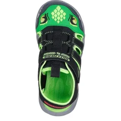 Skechers S Lights Thermo Flash Slides in Black